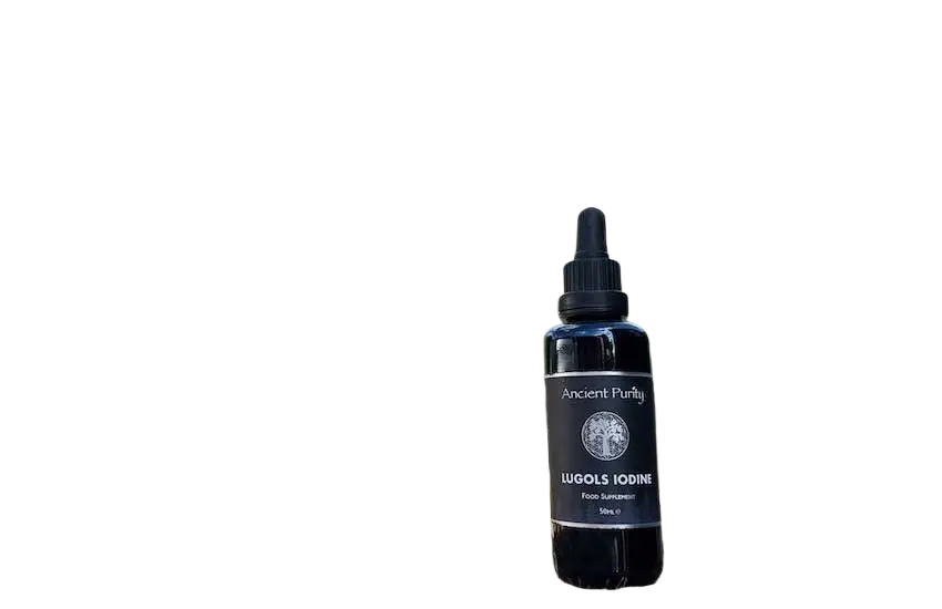 Ancient Purity Lugolsche Jodlösung, 50 ml, Nahrungsergänzung mit hoher Stärke, Originalformel, in Flasche sichtbar