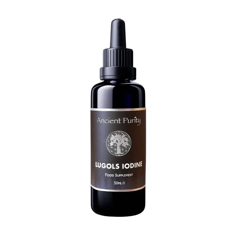 Ancient Purity Lugolsche Jodlösung in 50 ml Flasche, hochkonzentrierte Nahrungsergänzung mit Jod, originalstärke, sicher verpackt