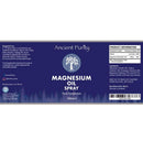 Ancient Purity Magnesiumöl Spray in 200 ml Flasche, transdermal für schnelle Magnesiumaufnahme, auf weißem Hintergrund.