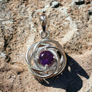 Anhänger rund mit Amethyst - Mana Kendra GmbH
