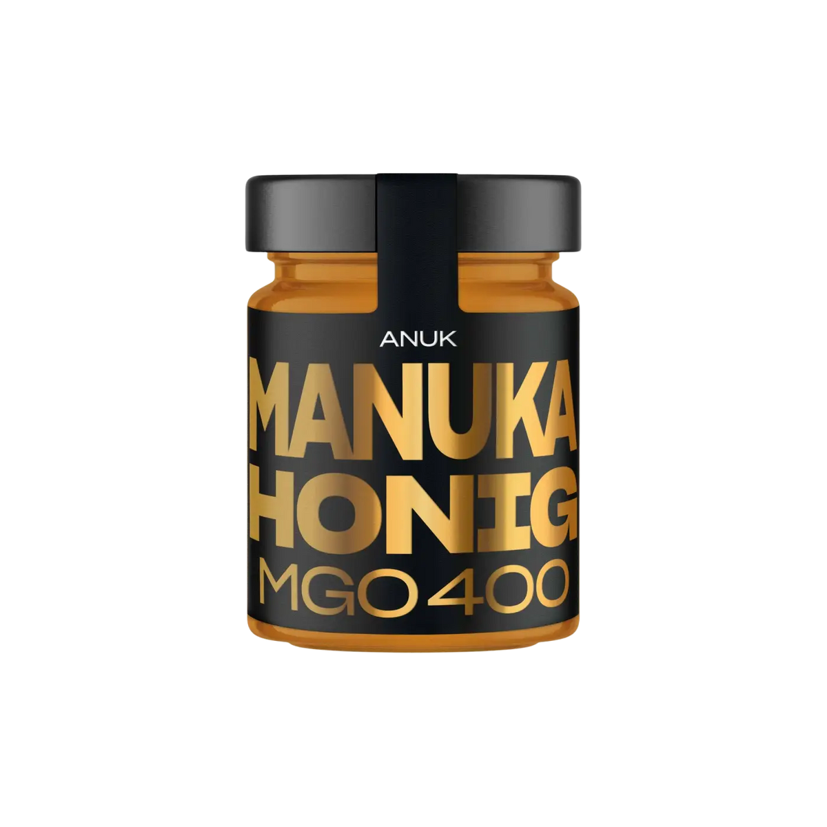 ANUK Manuka-Honig MGO400+ in 250g Glas, hochwertiger Honig mit dunkler Verpackung, natürliche Premiumqualität
