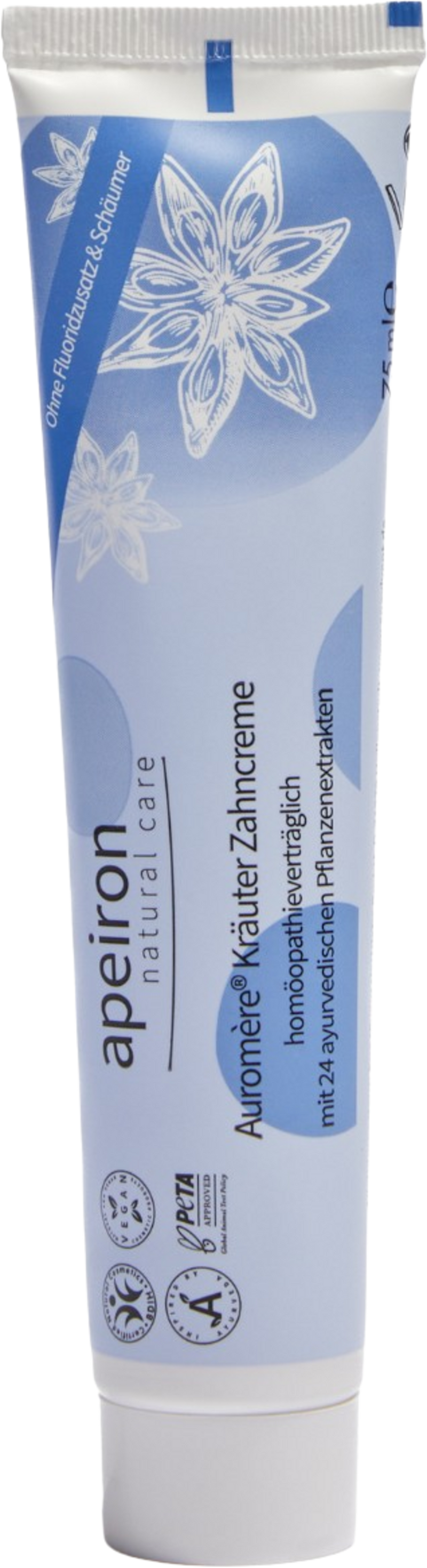 Apeiron Auromère Kräuter-Zahncreme homöopathieverträglich, 75 ml