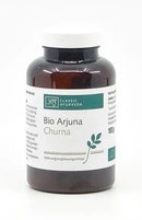 Bio Arjuna Pulver in dunkler Glasflasche, 100g, klassisches Ayurveda Einzelkraut, natürliches Kräuterpulver für Gesundheit