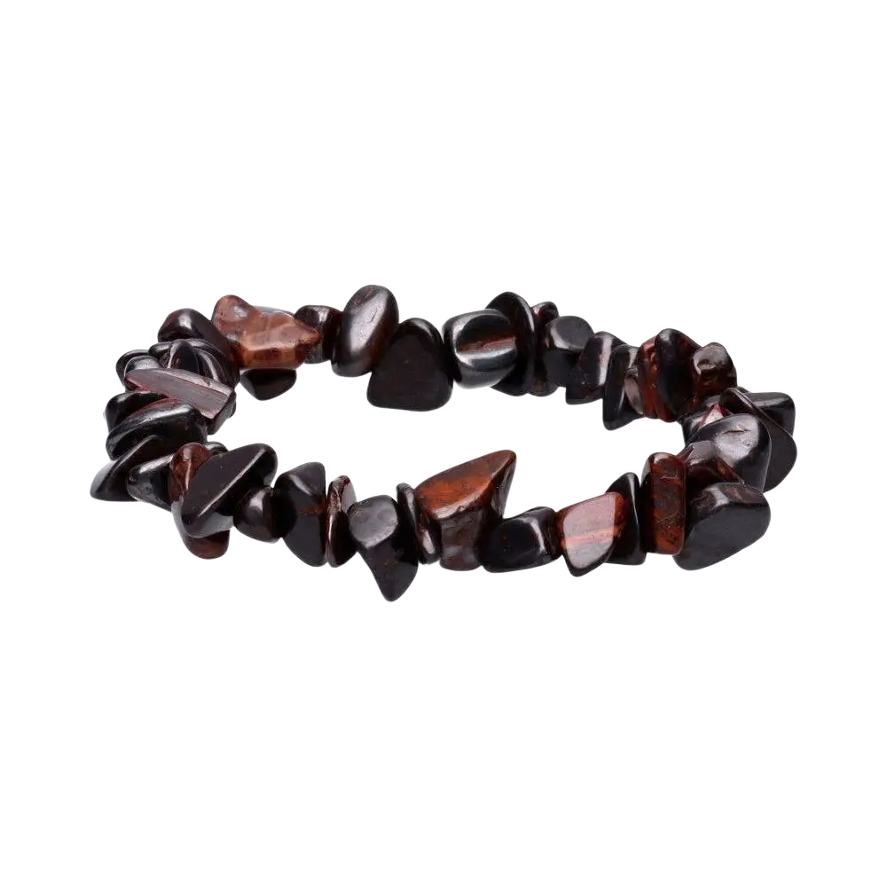 Sugilite Chip Armband aus poliertem Granatchip, hochwertiger Schmuck von Vives de la Cortada S.L, handgefertigtes Edelsteinarmband