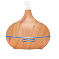 Brauner Aroma-Diffuser und Vernebler aus Holz mit Maserung, für Räucherwaren, von Mana Kendra GmbH