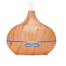 Brauner Aroma-Diffuser und Vernebler aus Holz mit Maserung, für Räucherwaren, von Mana Kendra GmbH