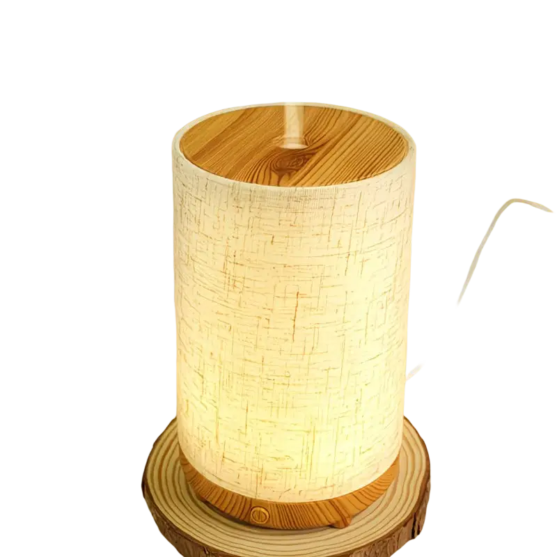 Brauner Aroma Diffuser und Vernebler für Räucherwaren von Mana Kendra GmbH, zeigt sanften, warmen Dampf.