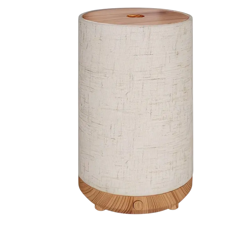 Brauner Aroma Diffusor und Vernebler für Räucherwaren, zylindrisches Design von Mana Kendra GmbH, ideal für Duftzerstäuber