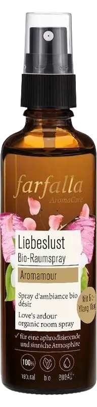 Dessauer Aromamour Liebeslust Bio-Raumspray in 75ml Flasche, natürlicher Duft für romantische Atmosphäre