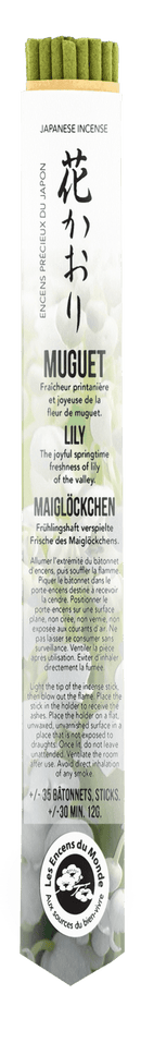 Japanische kurze Weihrauchröllchen von AROMANDISE, Räucherwaren in traditioneller Verpackung, ideal für Meditation und Entspannung