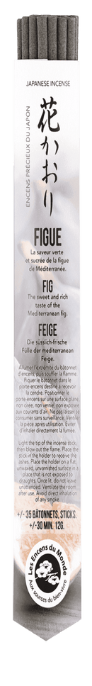 Japanische kurze Weihrauchröllchen von AROMANDISE, Räucherwaren in einer offenen Verpackung mit mehreren Räucherstäbchen.