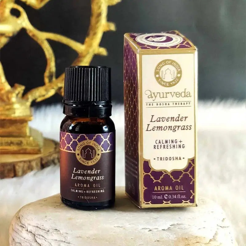 Ätherisches Lavendel-Zitronengras-Öl von Ayurveda Specialist B.V., 10 ml Flasche, natürliche Aromatherapie für Entspannung und Frische