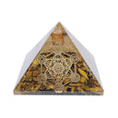 Artisans de Madagascar Metatron Orgonite-Pyramide aus Tigerauge, 7,5 cm, handgefertigter Schmuck mit einzigartigem Design