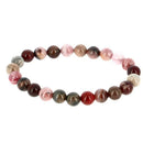 Perlenarmband aus versteinertem Holz, 8 mm von Artisans de Madagascar, handgefertigter Schmuck mit natürlichen Holzperlen