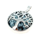 Artisans de Madagascar Tree of Life Anhänger aus Obsidian mit Schneeflocken-Design, 2,5 cm Schmuckstück, detailreiche Handarbeit