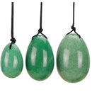 Aventurin Yoni-Eier aus 40 x 25 mm -Gebohrte, Artisans de Madagascar