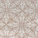 Beige asana bag cotton mit weißem damastmuster in taupe silber aus baumwolle maharaja 70cm raja