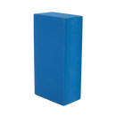 Solider blauer Asana Brick Yoga Block aus EVA-Hartschaum, Bodynova Yogazubehör für Flexibilität und Unterstützung im Yoga.