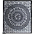 Ritualtuch und Wandbehang mit Mandala-Elefant-Design aus Baumwolle, 230x200 cm, dekoratives Wandbild von AW Artisan
