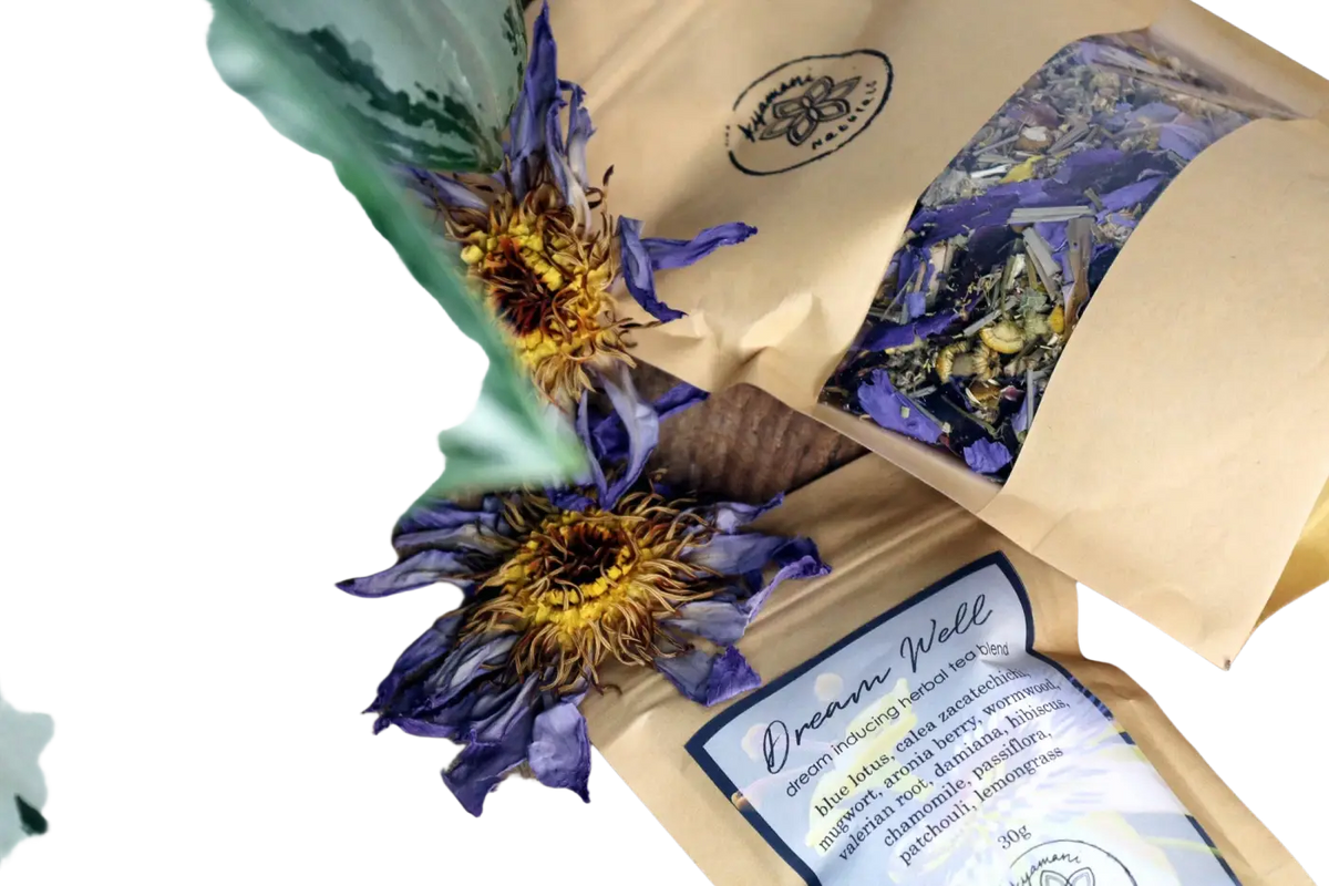 Ayamani Naturals Dream Well Kräutertee in 30g, mit natürlichen Kräutern für luzides Träumen und Astralprojektion.