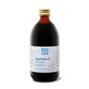 Ayurlixier Ashoka Arishta in 500ml Flasche, traditionelles Gärgetränk von Ayucare, braune Flüssigkeit in Glasflasche sichtbar