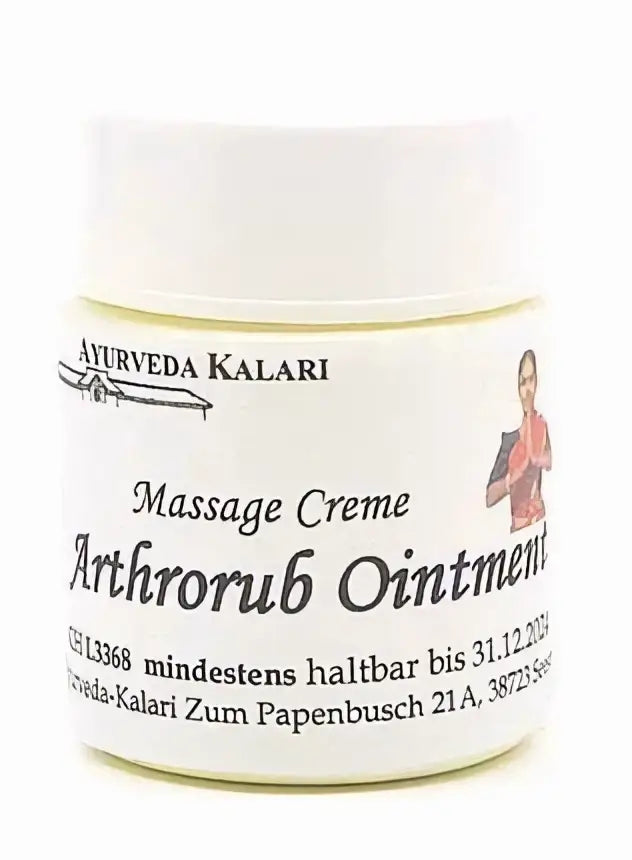 Ayurveda Arthorub Salbe von Midgard Kalari, 30g, traditionelle Pflanzencreme für Massage und Pflege, cremige Textur