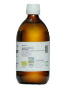 Bio Sesamöl von Ayurveda Auténtico, kaltgepresstes Öl für Kochen und Körperpflege in einer Flasche mit dunklem Inhalt