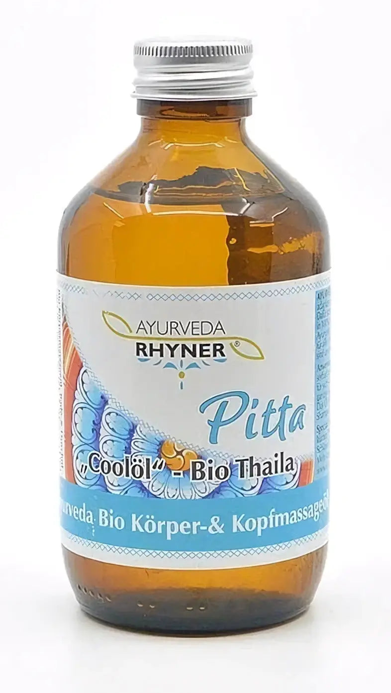 Bio Ayurveda Massageöl Rhyner Thaila Pitta, 250ml, natürliches ayurvedisches Massageöl für wohltuende Entspannung