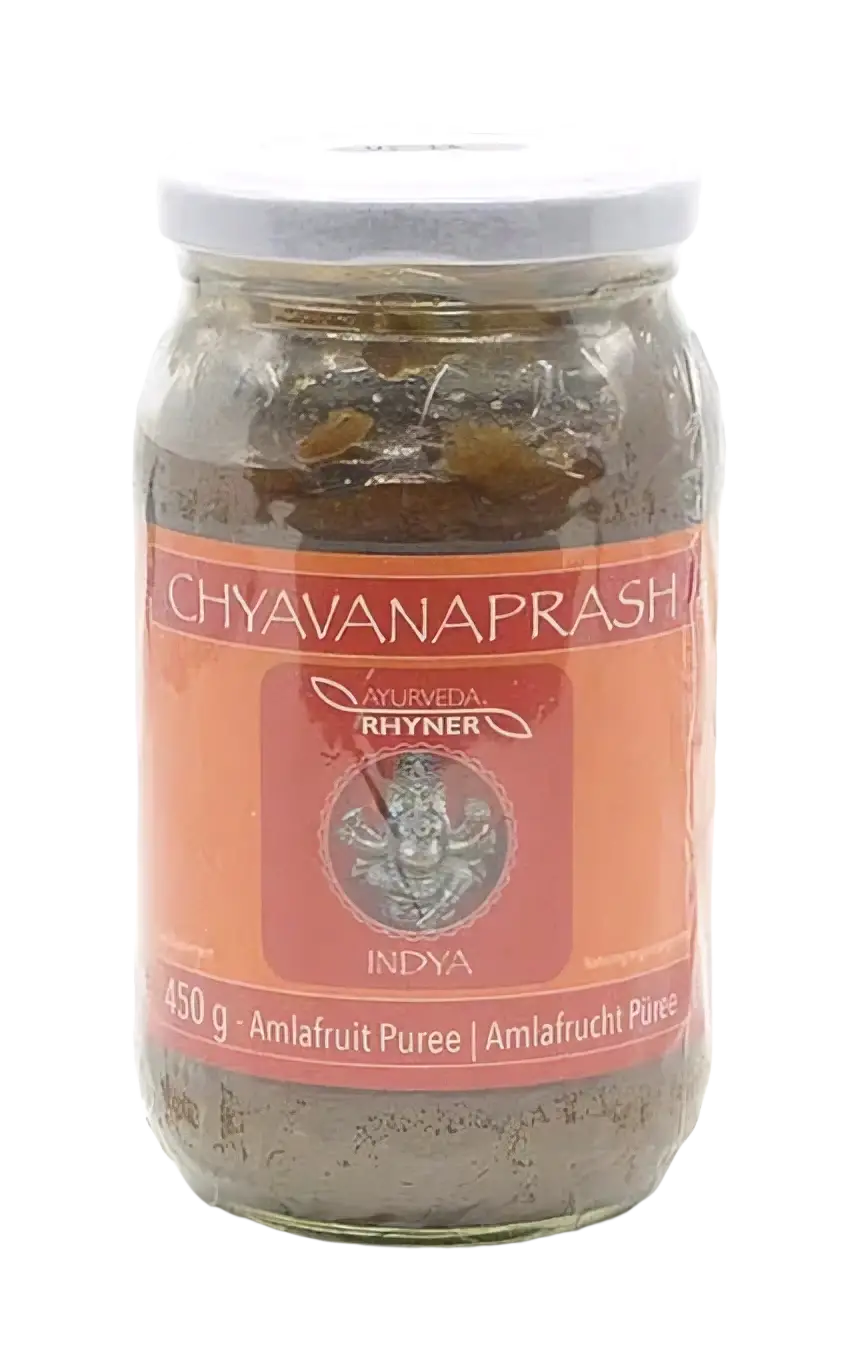 Rhyner Ayurveda Chyawanprash Brotaufstrich in 450g Glas, Mus für Brot und Frühstück, natürliche ayurvedische Zutaten