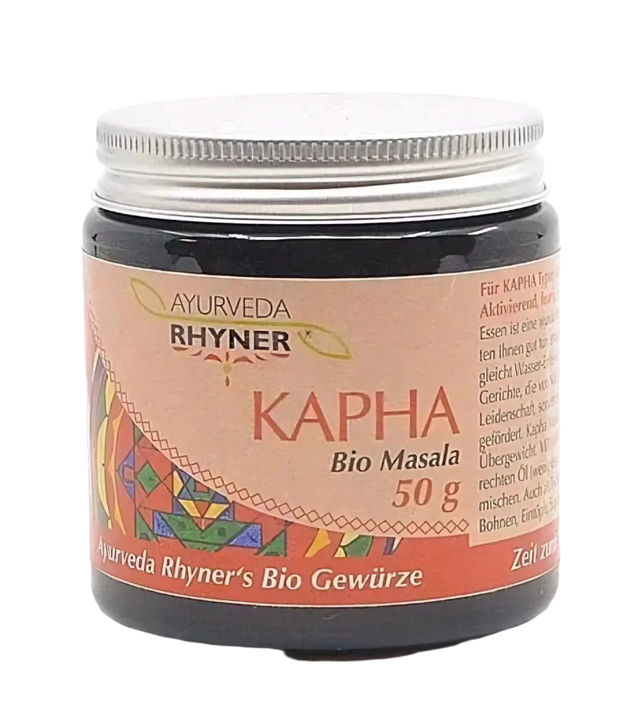Bio Ayurveda Rhyner Kapha Gewürz, 50g, aktivierend und scharf, mit traditionellen Kräutern für die ayurvedische Küche