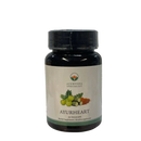 Schwarze plastikflasche mit weißem etikett ayurheart von ayurveda specialist 60 vegcaps zur unterstützung normalen blutdrucks bei mana shop