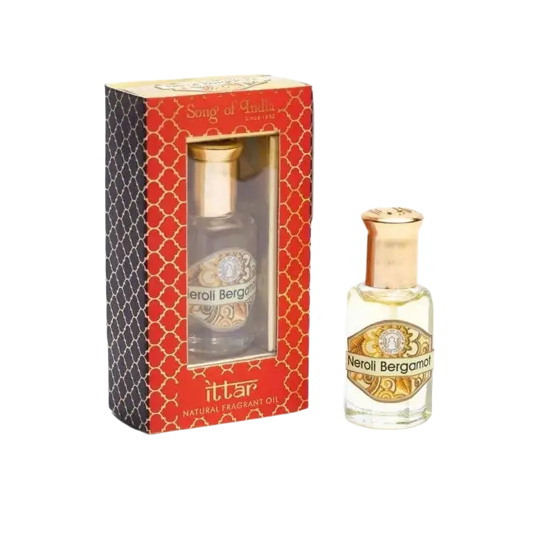 Naturkosmetik Duftöl Parfüm mit Neroli und Bergamotte, 10 ml, von Ayurveda Specialist B.V. in einer Flasche.
