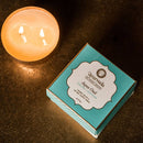 Ayurveda Specialist B.V. Song of India Pitta Aqua Oud Duftkerze mit 2 Dochten in einem Glas, aromatischer Kerzen-Genuss.