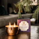 Ayurveda Specialist B.V. Song of India Duftkerze mit Lavendel und Zitronengras, entspannende Aromakerze, naturbelassen.