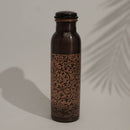 Antike, gravierte Kupferwasserflasche von Ayurveda Specialist B.V., ca. 950 ml, schwere Ausführung, traditionelle Wasserflasche
