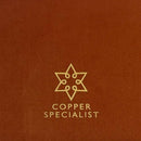 Reines Kupferset Flower of Life Antik mit 950 ml Kupferflasche und 2 Kupferbechern in Geschenkbox, Ayurveda Spezialist B.V.