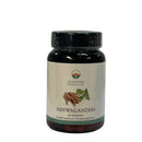 Ashwagandha Nahrungsergänzungsmittel von Ayurveda Specialist B.V., ayurvedische Kräuterformel in natürlicher Verpackung.