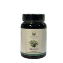 Eine dunkle Dose Ayurveda Specialist Brahmi Nahrungsergänzungsmittel mit 60 Vegacaps.