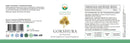 Gokshura Ayurveda Nahrungsergänzungsmittel in einer Packung, mit Kräuterformel für natürliche Unterstützung, von Ayurveda Specialist B.V.