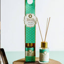 Ayurveda Specialist B.V. Song of India Aqua Oud Räucherstäbchen, Mini-Duftstäbchen für Pitta, mit blauer Verpackung und Räucherstäbchen