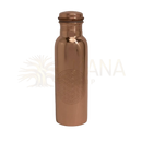 Reine Kupferwasserflasche mit Blume des Lebens, Ayurveda Specialist B.V., 750 ml, glatte schwere Kupferflasche für Wasser.