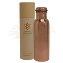 Reine Kupferwasserflasche mit Blume des Lebens Muster, ca. 750 ml, Ayurveda Specialist B.V., schwere Ausführung