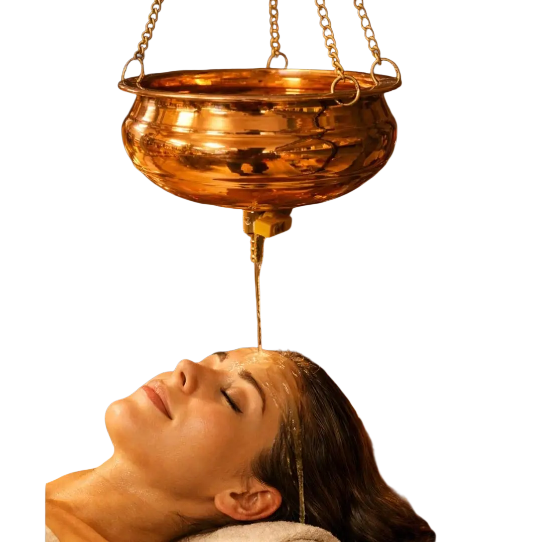 Reines kupfernes Shirodhara-Gefäß für Ayurveda-Körperpflege, Durchmesser ca. 23 cm, hergestellt von Ayurveda Specialist B.V.