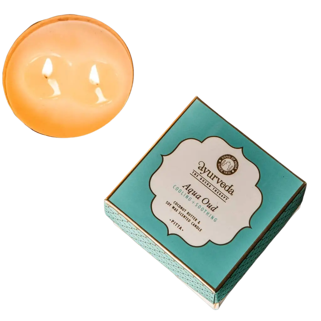Song of India Aqua Oud Kerze in Glas