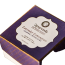 Ayurveda specialist b.v. tridosha lavendel zitronengras duftkerze in lila und gold, beruhigende aromakerze