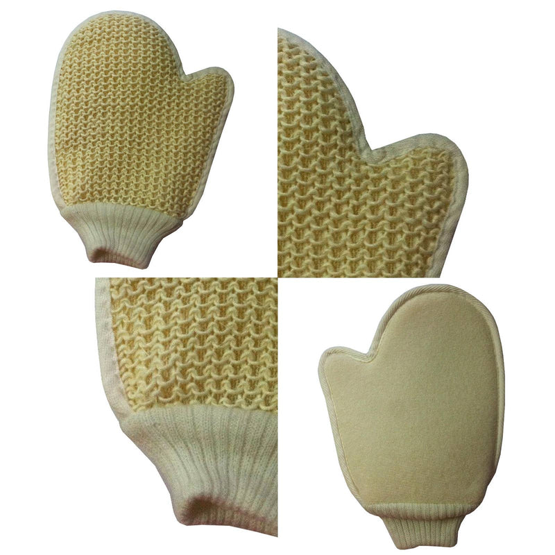 Zen'Arome - Gant Exfoliant - Gant visage et visage façon Loofa en coton