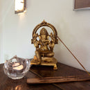 Ganesha statue made of solid brass – 22 cm high, powerful &amp; symbolic