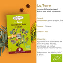 Eine Schachtel Shoti Maa La Terre Kräutertee mit Produktdetails und Zubereitungshinweisen.