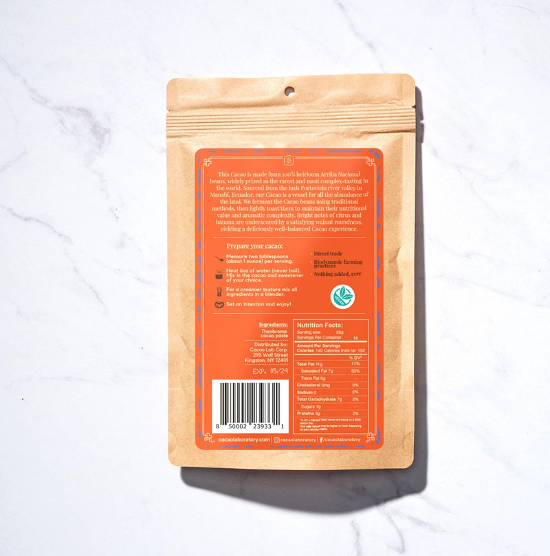 Cacao Lab - 100% Arriba Nacional Kakao in Zeremonienqualität, Bio