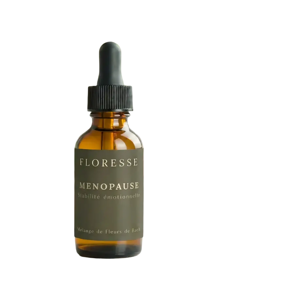 Bachblüten Menopause Nahrungsergänzung von Conseil fleur de Bach für emotionale Stabilität und Gelassenheit, Flasche mit Tropfen.